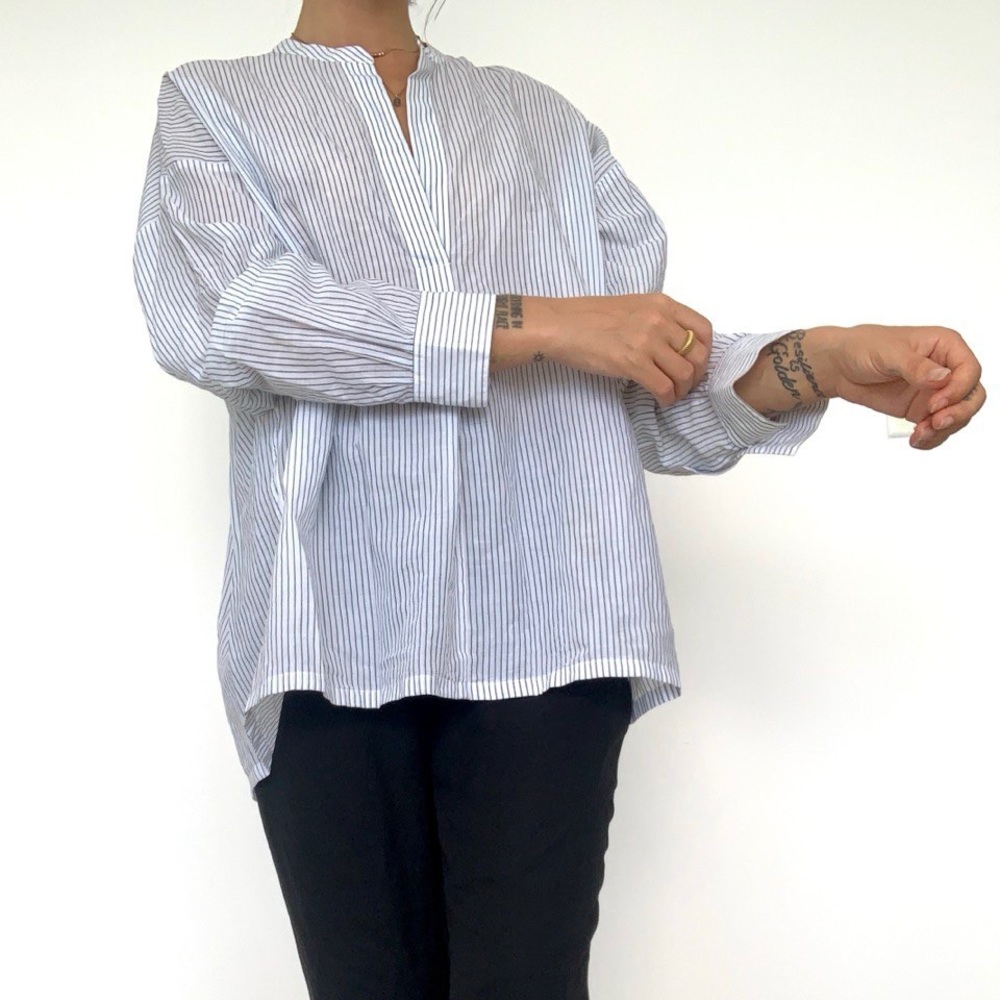 Vince Cotton Striped Large